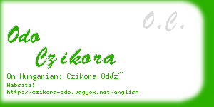 odo czikora business card